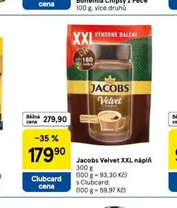 Tesco Jacobs velvet xxl náplň nabídka