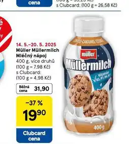 Tesco Müllermilch mléčný nápoj nabídka