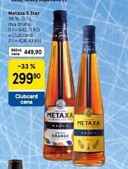 Tesco Metaxa 5 star nabídka