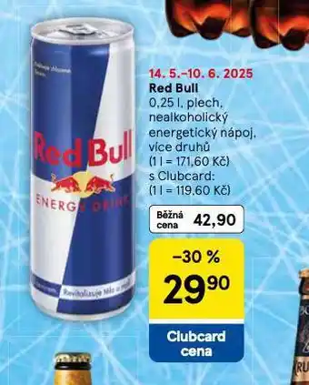 Tesco Red bull nabídka