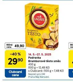 Tesco Podravka barmborové těsto směs nabídka