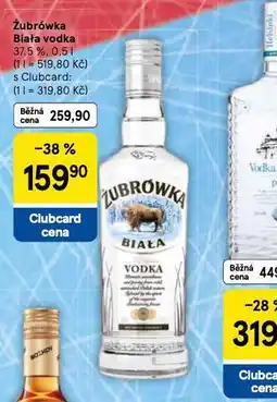 Tesco Žubrówka vodka nabídka