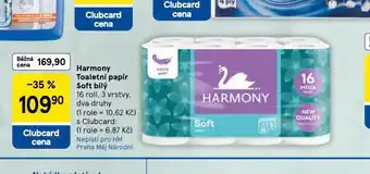 Tesco Harmony toaletní papír nabídka