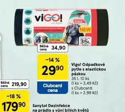 Tesco Vigo! odladkové pytle s elastickou páskou nabídka