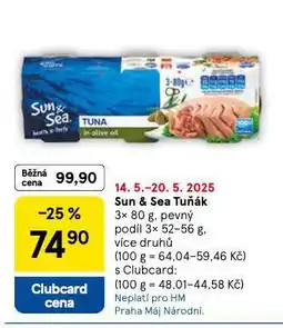 Tesco Sun & sea tuňák nabídka