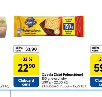 Tesco Opavia zlaté polomáčené nabídka