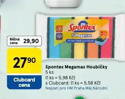 Tesco Spontex megamax houbičky nabídka