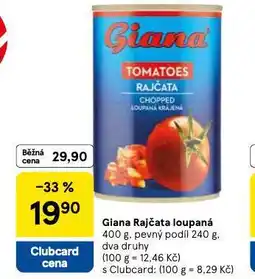 Tesco Giana rajčata loupaná nabídka