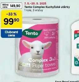 Tesco Tento complex kuchyňské utěrky nabídka