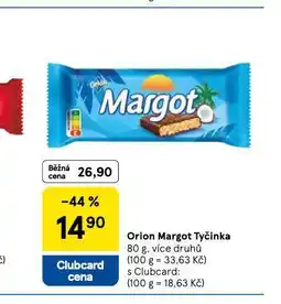 Tesco Orion margot tyčinka nabídka