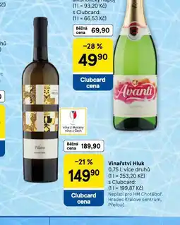 Tesco Vinařství hluk nabídka