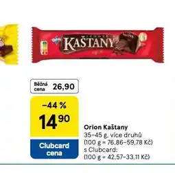 Tesco Orion kaštany nabídka