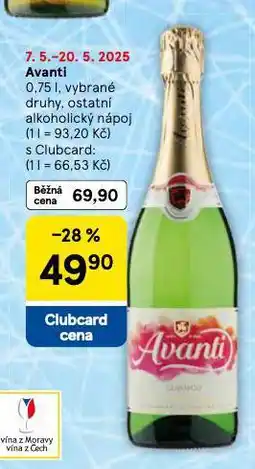 Tesco Avanti nabídka