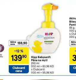 Tesco Hipp babysanft pěna na mytí nabídka