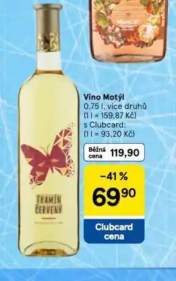 Tesco Víno motýl nabídka