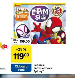 Tesco Lepím si znovu a znovu spidey nabídka