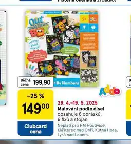 Tesco Malování podle čísel nabídka