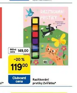Tesco Razítkování prstíky zvířátka nabídka