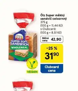 Tesco Ölz super měkký sendvič celozrnný nabídka