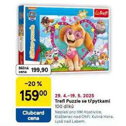 Tesco Trefl puzzle se třpytkami nabídka