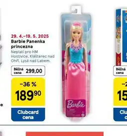 Tesco Barbie panenka princezna nabídka