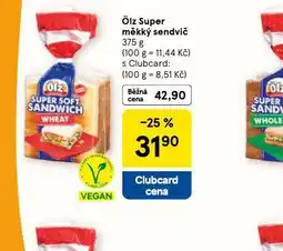Tesco Ölz super měkký sendvič nabídka