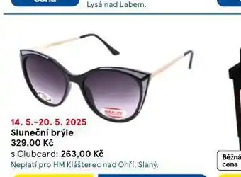 Tesco Slueční brýle nabídka