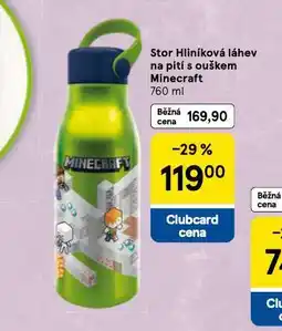 Tesco Stor hliníková láhev na pití s ouškem minecraft nabídka
