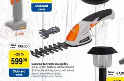 Tesco Daewoo zaharadní aku nůžky nabídka
