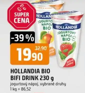 Trefa HOLLANDIA Bio Bifi drink nabídka