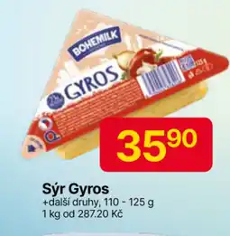 Hruška BOHEMILK Sýr Gyros nabídka