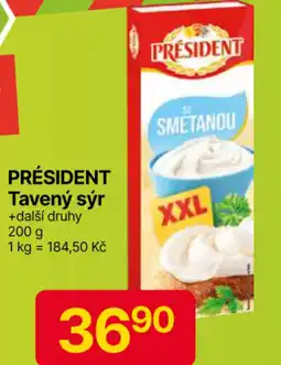Hruška PRÉSIDENT Tavený sýr nabídka