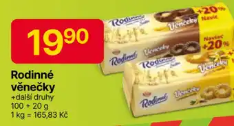 Hruška Rodinné věnečky nabídka