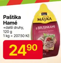Hruška Paštika Hamé nabídka