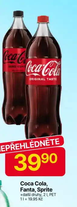 Hruška Coca Cola, Fanta, Sprite nabídka