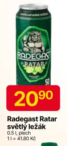 Hruška Radegast Ratar světlý ležák nabídka