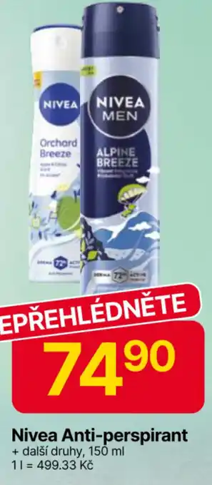 Hruška NIVEA Anti-perspirant nabídka