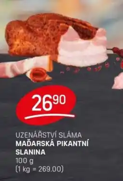 Flop Uzenářství Sláma Maďarská pikantní Slanina nabídka