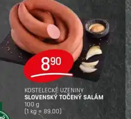 Flop Kostelecké uzeniny Slovenský točený salám nabídka