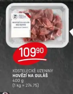Flop Kostelecké uzeniny Hovězí na guláš nabídka