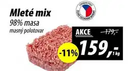 ZEMAN Mleté mix 98% masa masný polotovar, 1 kg nabídka
