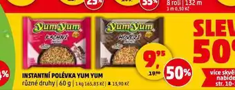 Penny Market Yum yum instantní nudlová polévka nabídka
