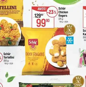 Globus Schär chicken fingers nabídka