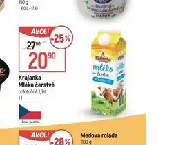 Globus Krajanka mléko čerstvé 1,5% nabídka