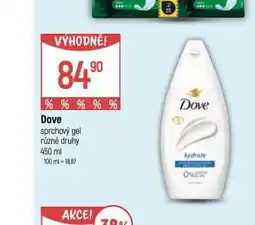 Globus Dove sprchový gel nabídka