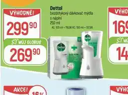 Globus Dettol bezdotykový dávkovač mýdla nabídka