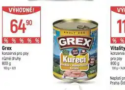 Globus Grex konzerva pro psy nabídka