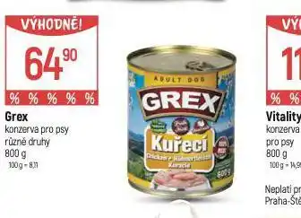 Globus Grex konzerva pro psy nabídka