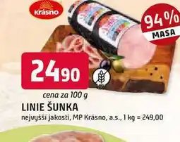 Trefa LINIE ŠUNKA nejvyšší jakosti, MP Krásno, 100g nabídka