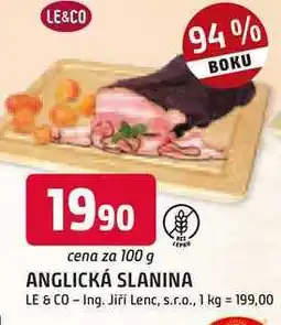 Trefa Le & Co Anglická slanina 100g nabídka